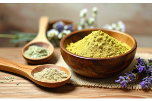 Kasvivärit pöydällä