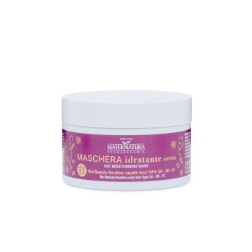 MaterNatura kosteuttava kaurahiusnaamio kiharille hiuksille