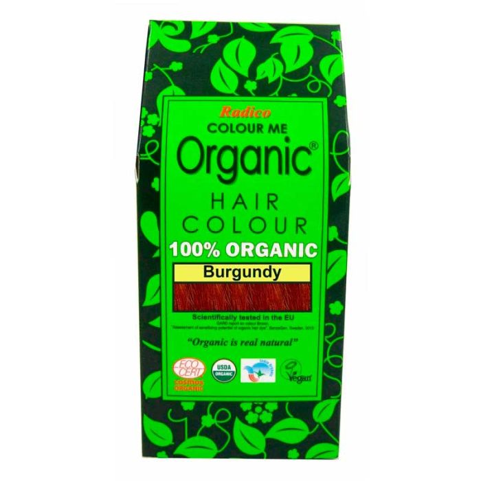 Colour Me Organic Burgundy kasviväri burgundi 100g
