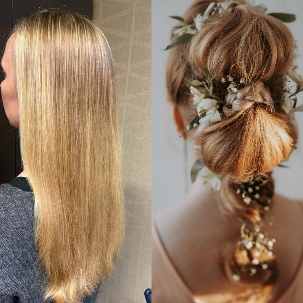 Radico looduskilu juuksevärviga värvitud juuksed 